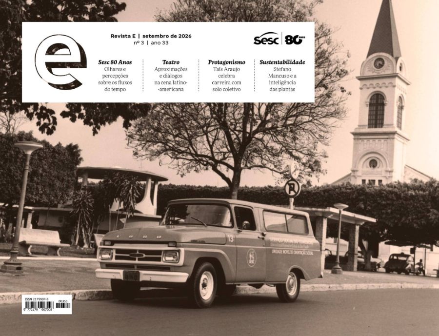 Capa da Revista E do Sesc São Paulo, edição de setembro de 2026